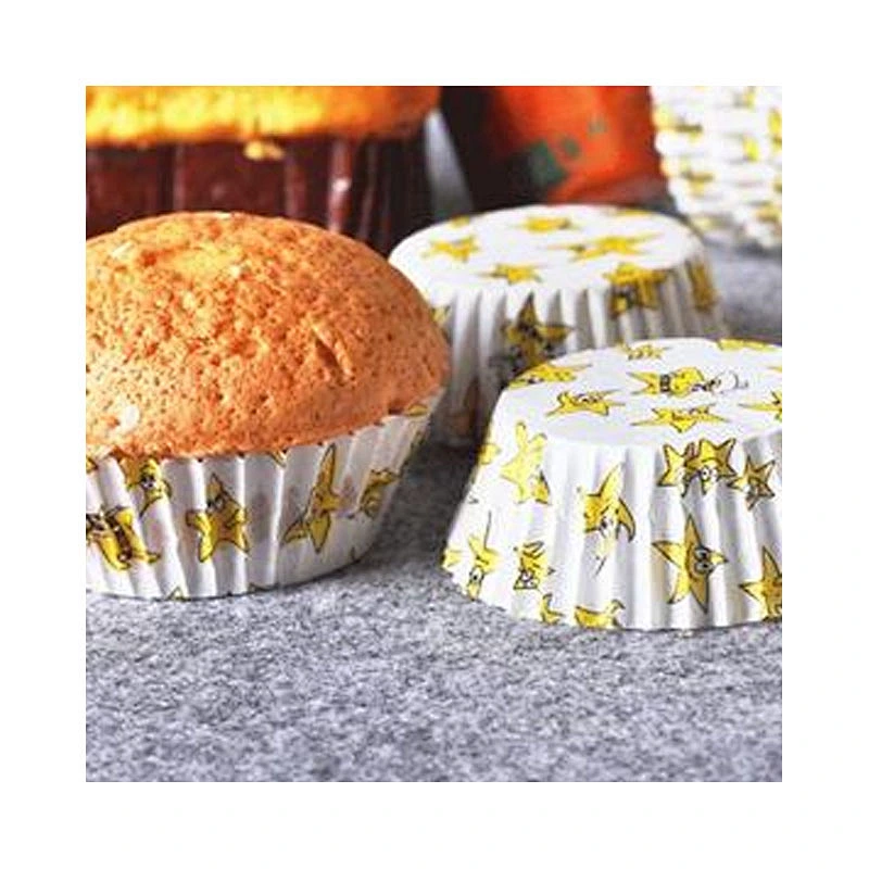 100% Food Grade Material High Temperature Resistant Cake Cups Paper Baking Liners Cases For Wedding Decoration