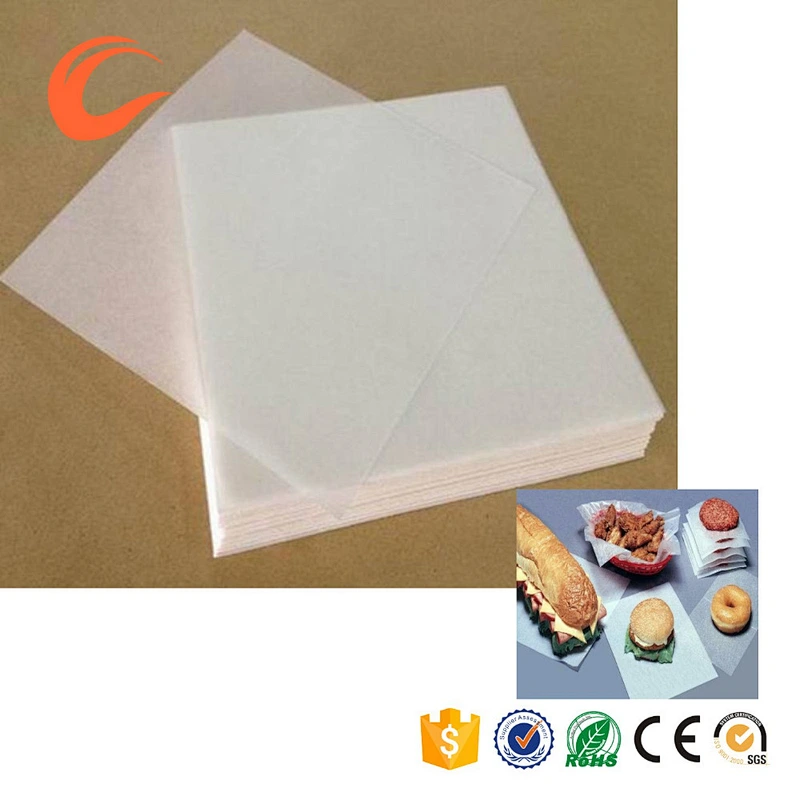 Wholesale sales of cheap French cheese food grade wax paper burger paper.