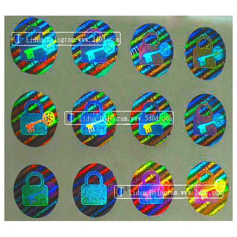 China sticker printing security anti-counterfeiting holographic printing,real display 3d holographic label
