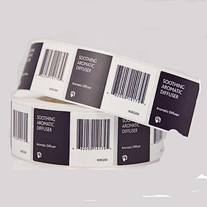 Printing customized own logo self adhesive roll labels sticker for products packages