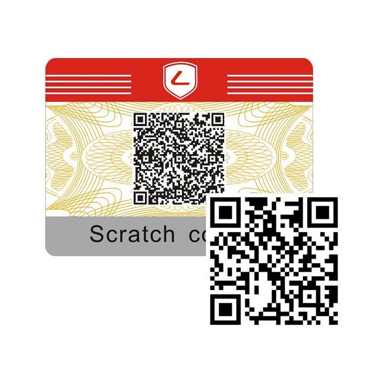 Professional printing qr code sticker