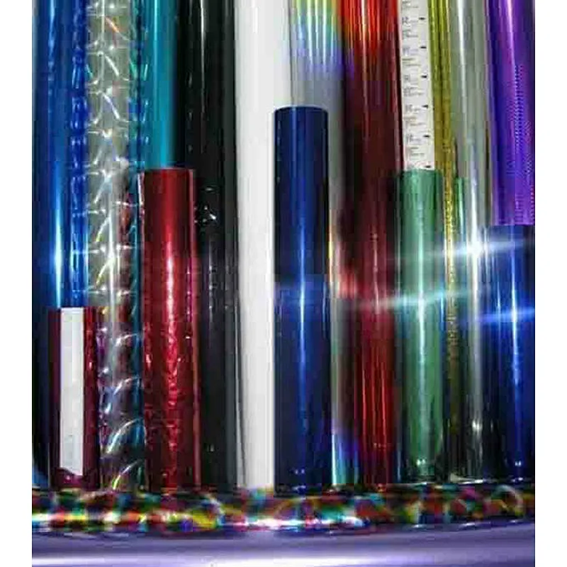 plastic PVC/ PET/OPP holographic laser film