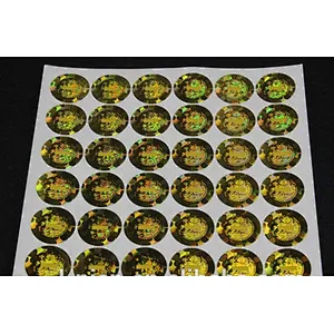 Guangzhou lingfeng round anti-fake label hologram sticker