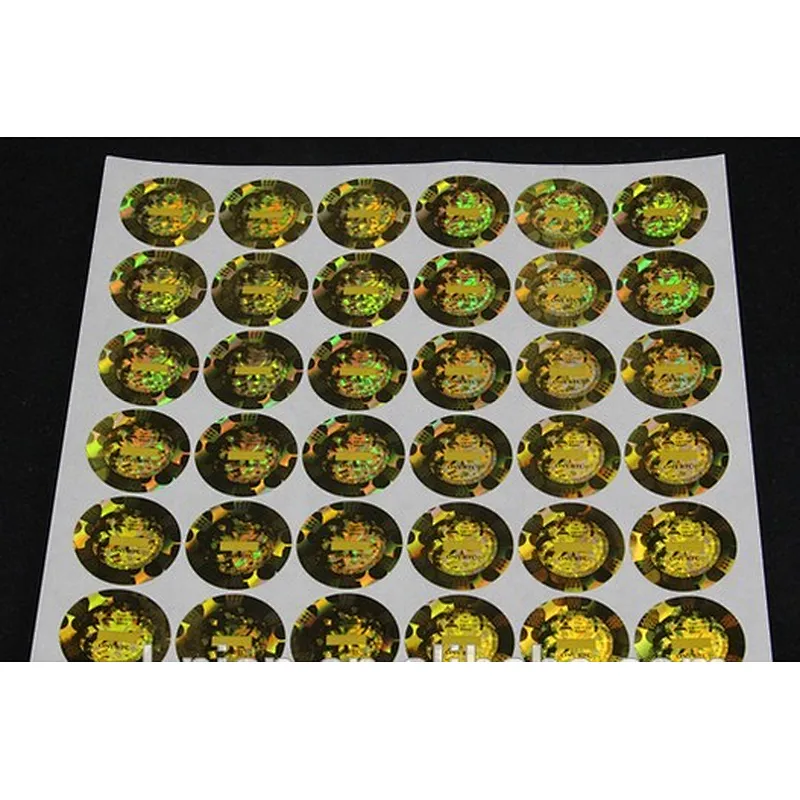 Guangzhou lingfeng round anti-fake label hologram sticker