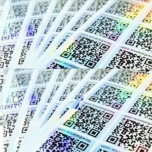Variable Data Printing Barcode Label QR Code and Serial Number Printed Barcode Sticker 2D Barcode Sticker Label