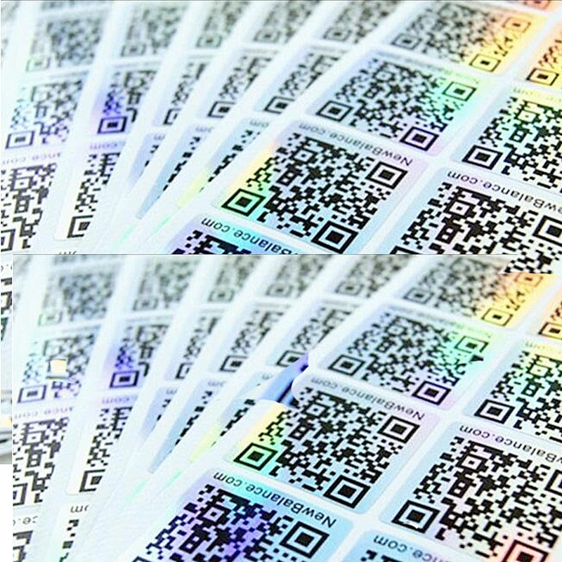 Variable Data Printing Barcode Label QR Code and Serial Number Printed Barcode Sticker 2D Barcode Sticker Label