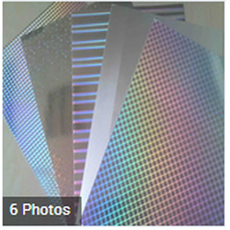 2017 customized hologram lamination sticker