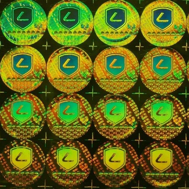 Ready to ship 2019 high quality custom hologram sticker with laser making.