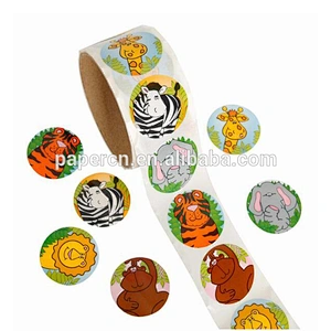 2018 high quality adhesive sticker four color flexography print