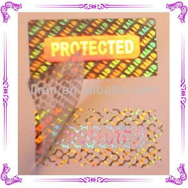High quality security hologram sticker/labels watermark