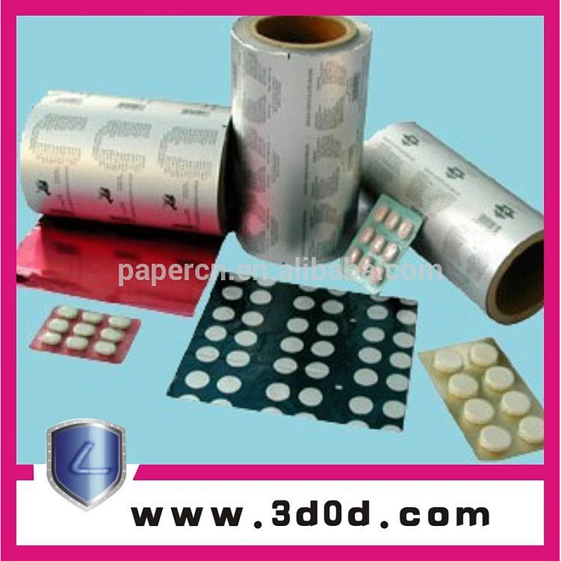 new arrive Printed Pharmaceutical Blister Aluminium Foil for flexible medical packaging