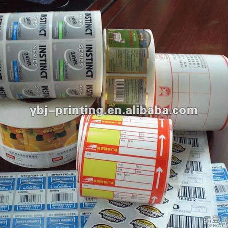Custom roll label printer, price label roll, label roll from China ...