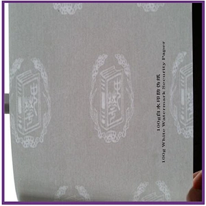 2017 watermark hologram paper,holographic laser paper with security,hologram safety paper