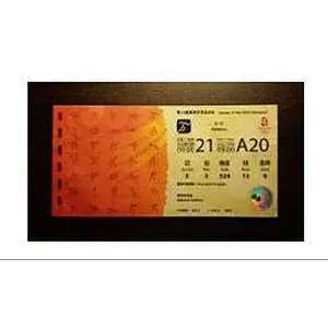 Silver embossing hot stamping ticket/anti-fake ticket with hidden information in qrcode