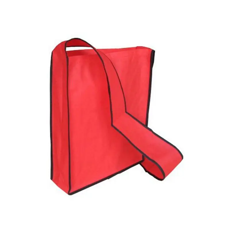 Zippered Nonwoven Thermal Bag Color Folded Custom Promo Laminated Bag
