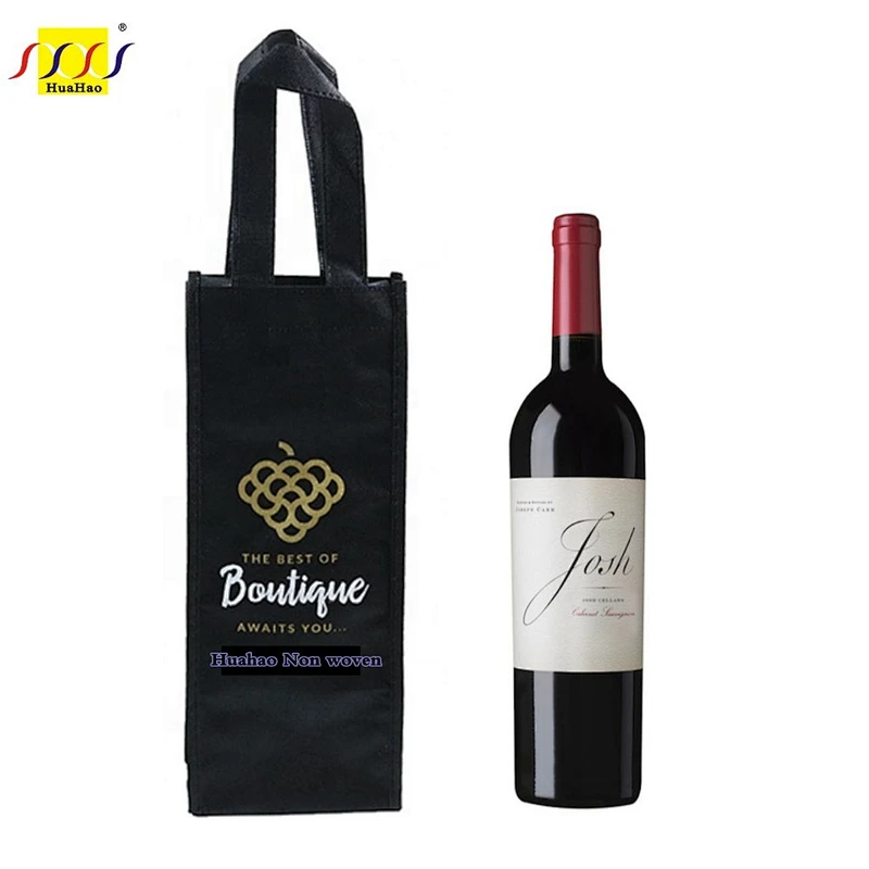 Wholesale Shopping Bag Pp Non Woven Custom Bags For Wine Recyclable Red