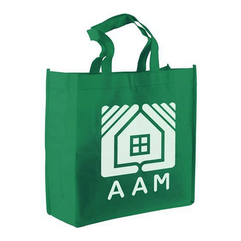 Popular Ultrasonic Durable Pp Nonwoven Foldable Shopping Bag  Laminated Logo Custom