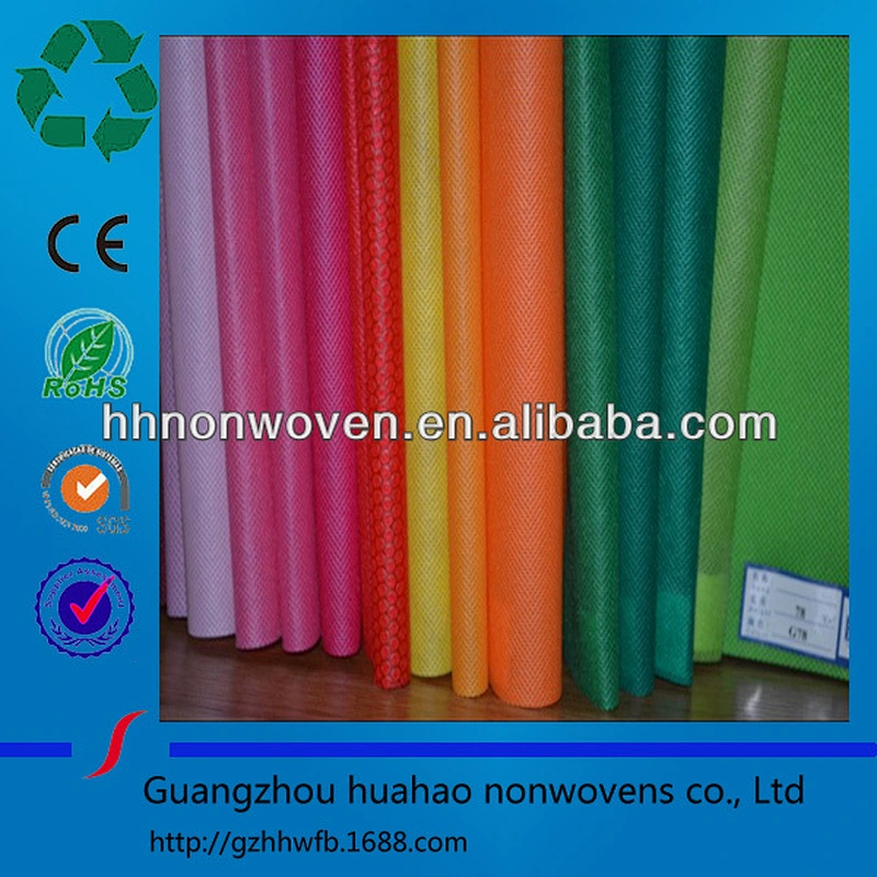 eco friendly 100% PP spunbonded 70g green non woven fabric for sale