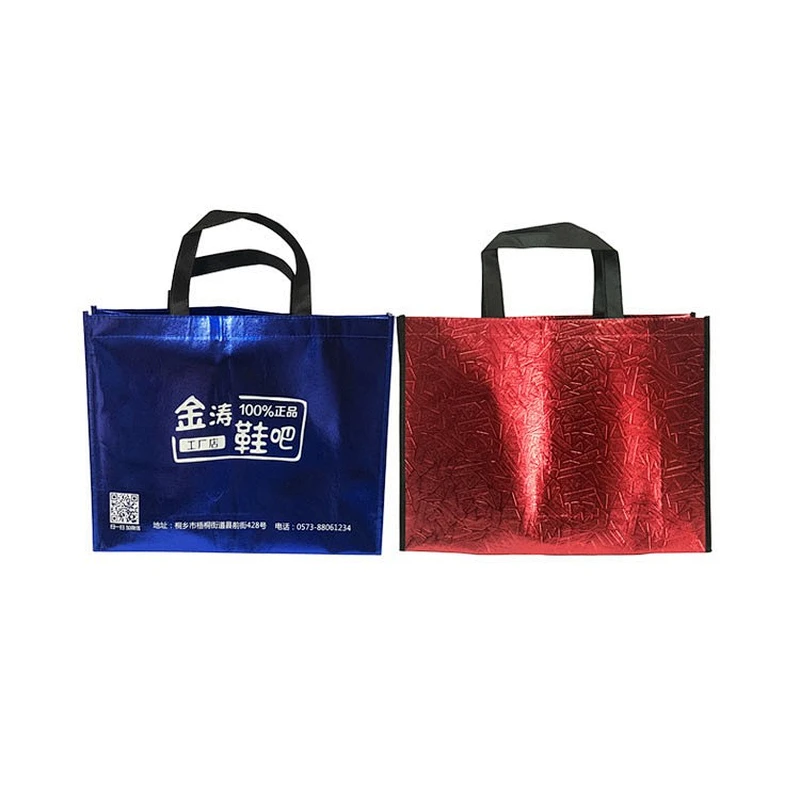 Pp Sounbonded Nonwoven Bags  Foldable Promotional Custom Logo Bag Pe Film