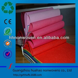 70g factory supply eco friendly 1.6m green non woven fabric stock lot