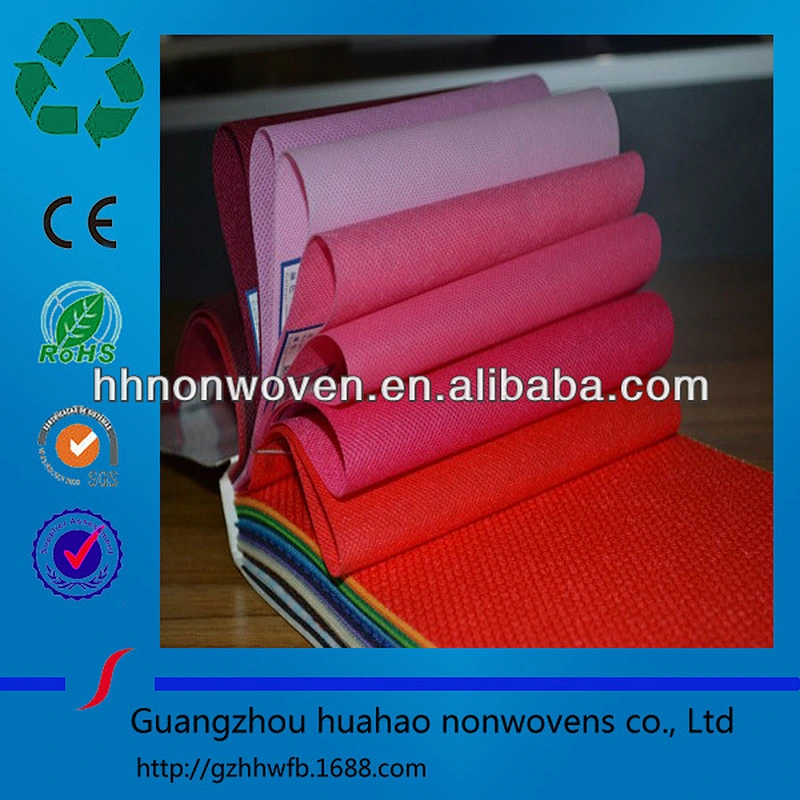 70g factory supply eco friendly 1.6m green non woven fabric stock lot