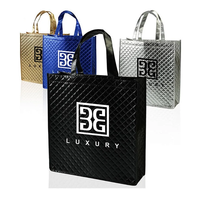 Pp Sounbonded Nonwoven Bags  Foldable Promotional Custom Logo Bag Pe Film