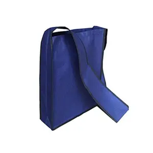 Zippered Nonwoven Thermal Bag Color Folded Custom Promo Laminated Bag