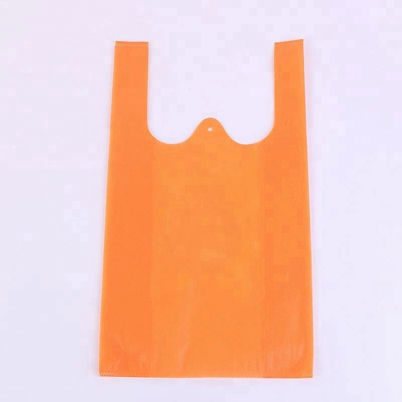 non woven virgin 30g 40g garbage bag blue green red color pp recycling t shirt bags
