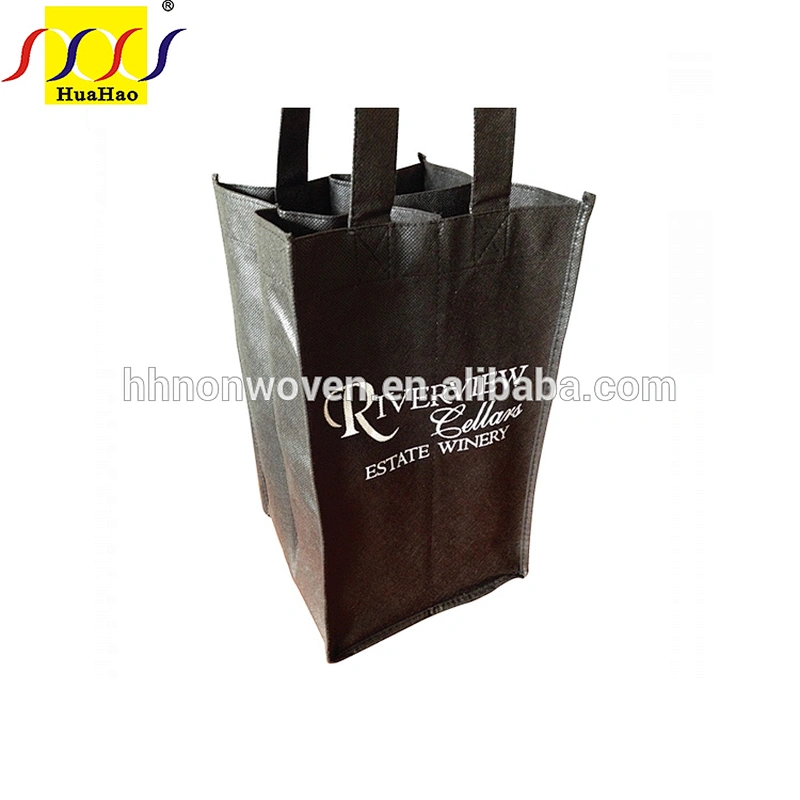 Wholesale Shopping Bag Pp Non Woven Custom Bags For Wine Recyclable Red