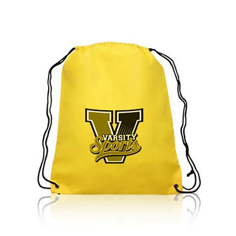 100% recycle water resistant sports sublimation drawstring bag