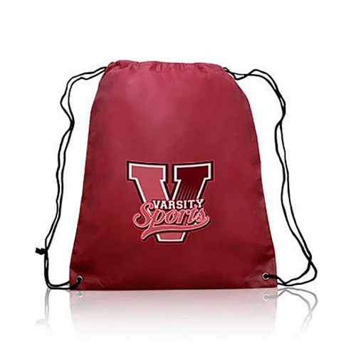 100% recycle water resistant sports sublimation drawstring bag