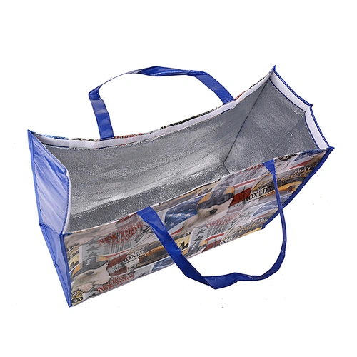 Recycled Insulated Aluminium Foil Non Woven Cooler Bags Custom Logo