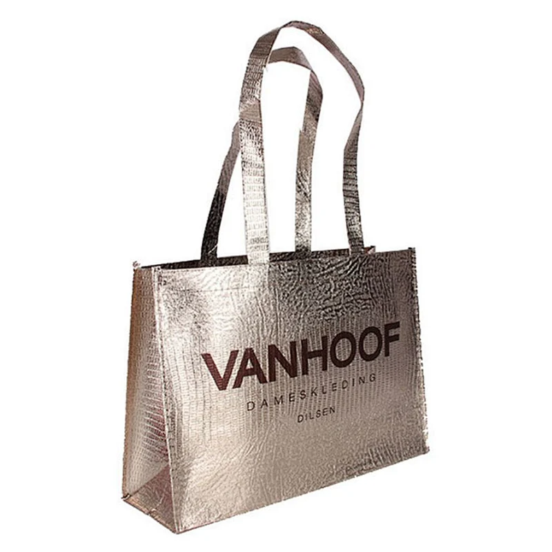 Pp Sounbonded Nonwoven Bags  Foldable Promotional Custom Logo Bag Pe Film