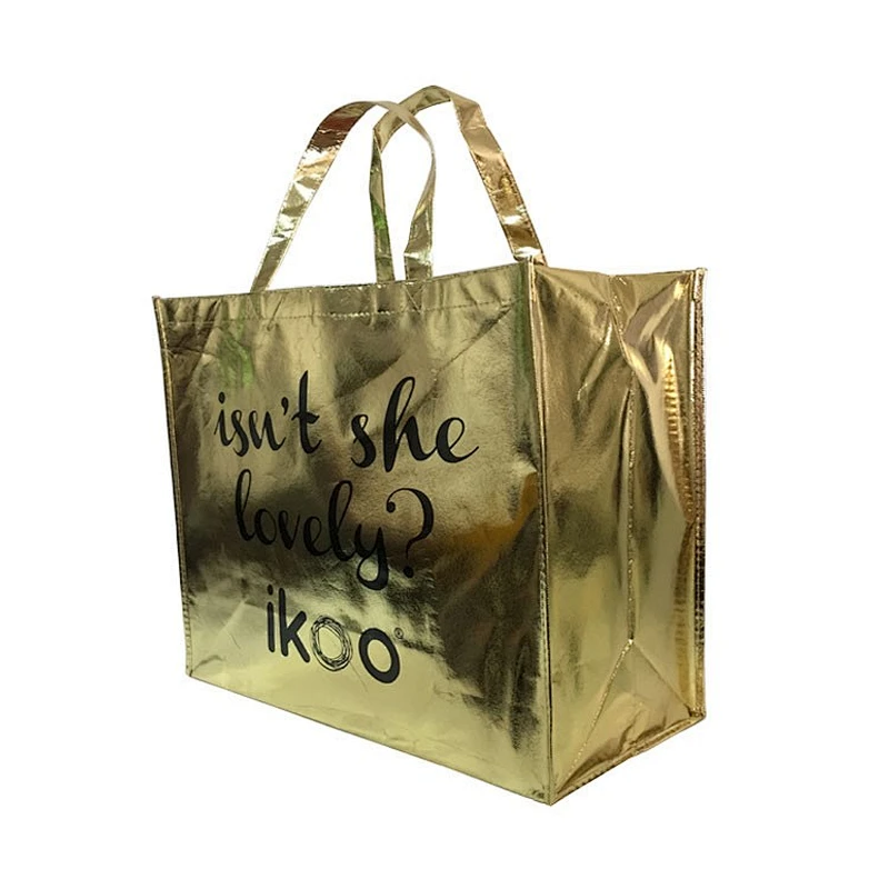 Pp Sounbonded Nonwoven Bags  Foldable Promotional Custom Logo Bag Pe Film
