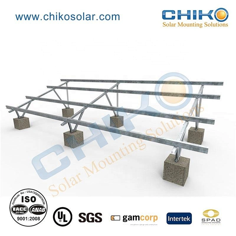 U2V Galvanized steel ground solar mounting system