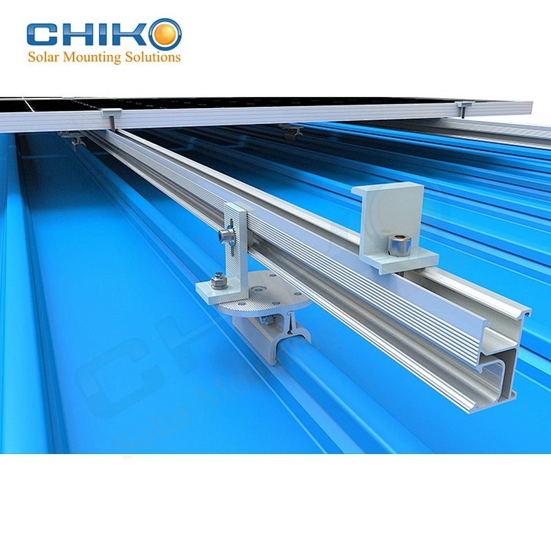 E lock solar mounting solution for metal roof