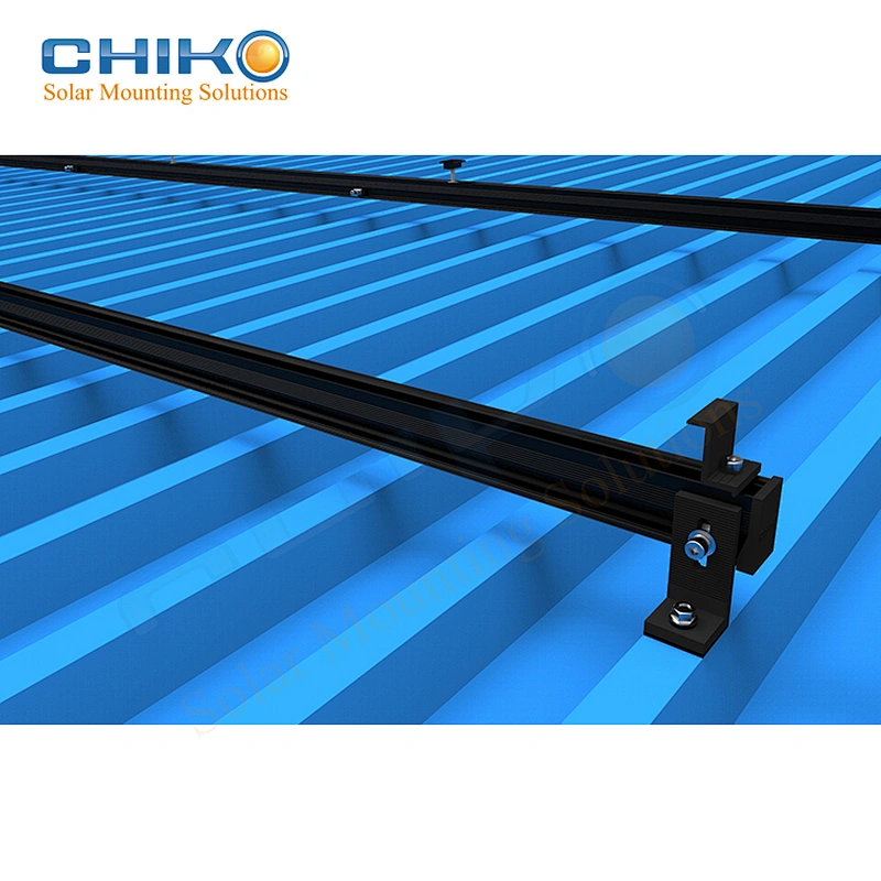 E lock solar mounting solution for metal roof