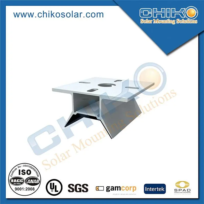 Trapezoidal sheet to fix solar clamps