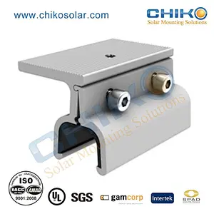 Solar clamp custom for kliplok roof under certification