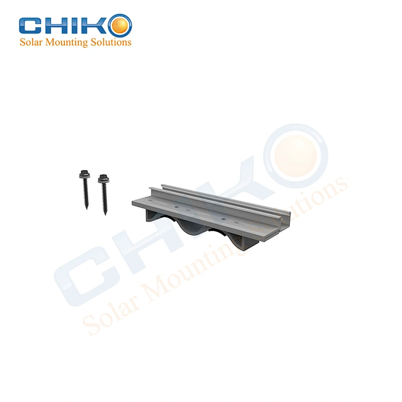 Enables simple solar rail free bracket for metal roof
