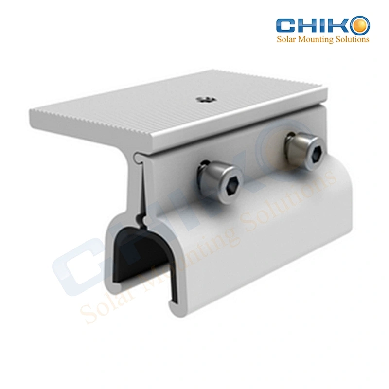 Solar clamp custom for kliplok roof under certification