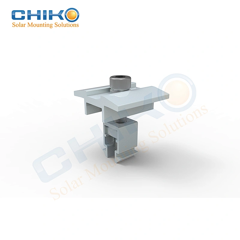 Anodized Aluminum Solar mid &  End Clamps