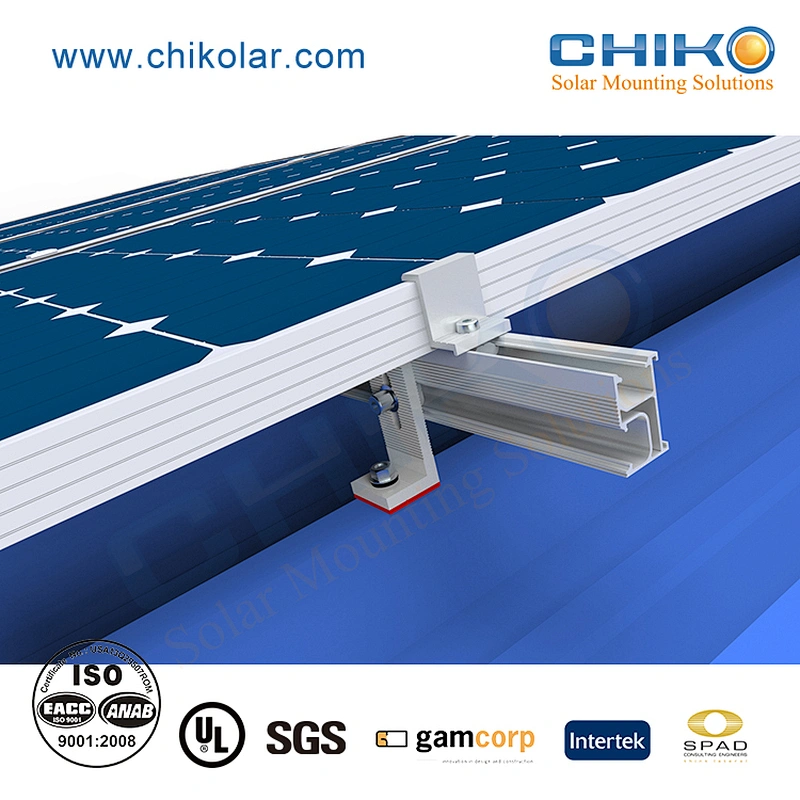 Trimdeck roof solar mounting  L feet mount solution