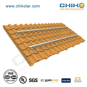 Adjustable Roman tile roof solar mounting system