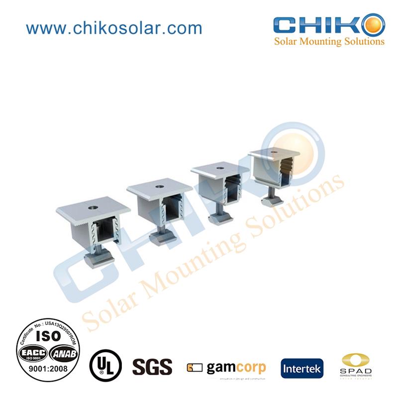 Commercial solar end clamp with AS 1170 standard