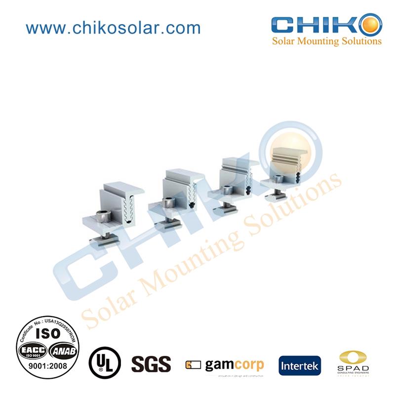 Commercial solar end clamp with AS 1170 standard