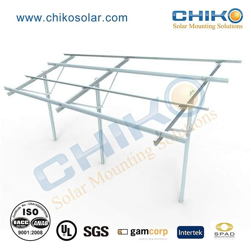 Easy fixed single pole ground solar mounting