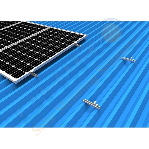 Enables simple solar rail free bracket for metal roof