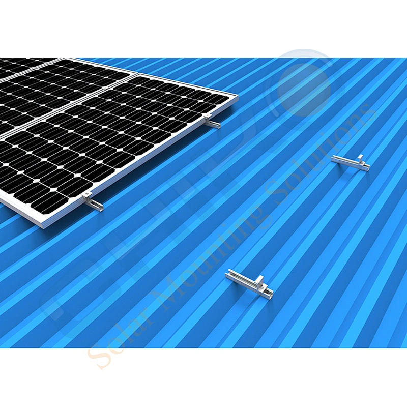 Enables simple solar rail free bracket for metal roof