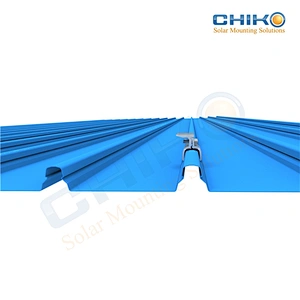 Solar clamp custom for kliplok roof under certification